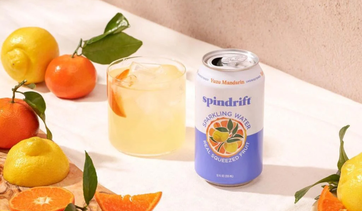 Spindrift drops yuzu mandarin with momofuku 3
